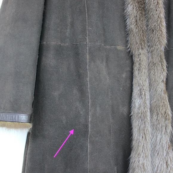 Yves Salomon *Reversible* Sheared Mink/Suede Coat, size 38. *Worn twice* - Picture 13 of 16